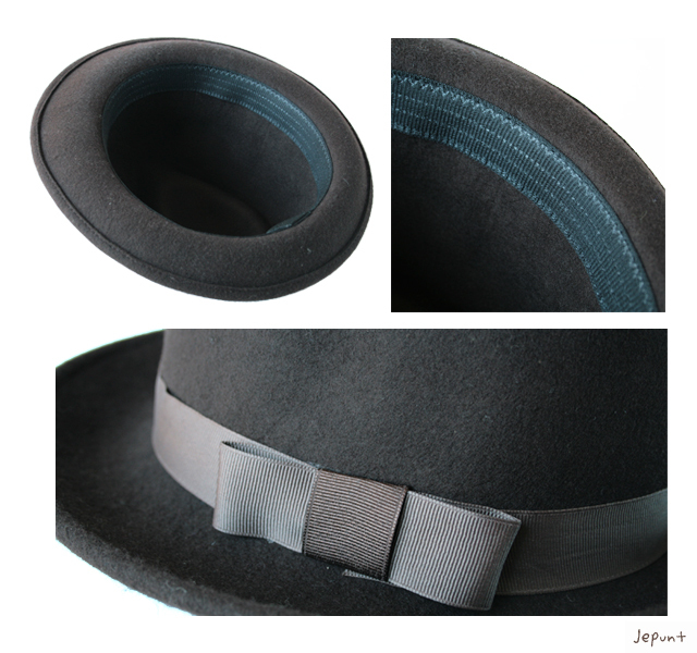 帽子■男女兼用　ウールフェルトハット（中折れ帽）/ブラウン